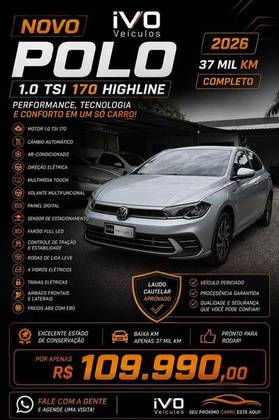 VOLKSWAGEN POLO 1.0 170 TSI HIGHLINE AUTOMÁTICO VOLKSWAGEN POLO 1.0 170 TSI HIGHLINE AUTOMÁTICO